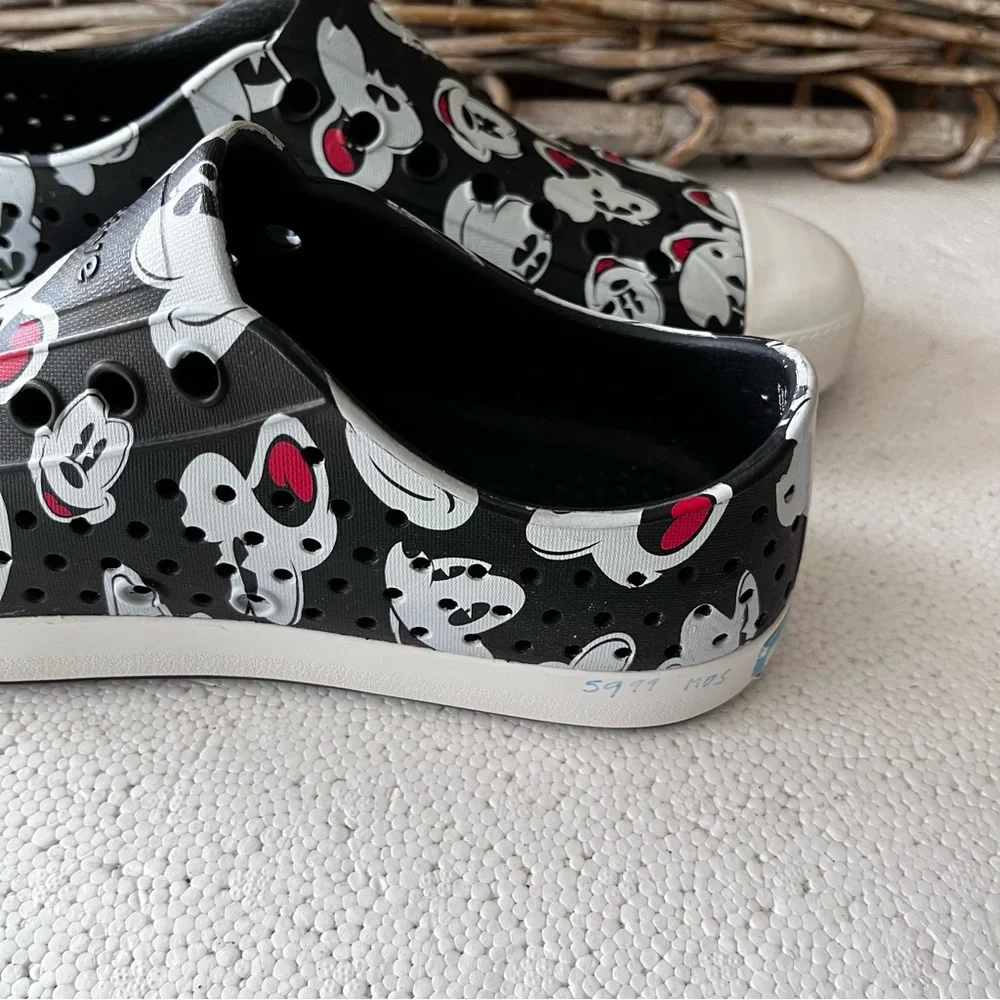 Native Black and White Mickey Mouse  Slip-On shoes - Picture 4 of 5